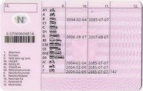 Норвежские водительские права3