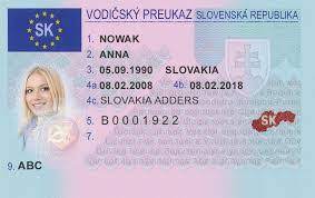 Buy Slovakian driver's license
